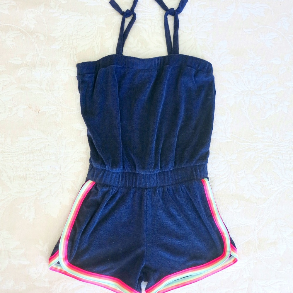 Gap Kids Retro Style Girls Shorts Romper Size M